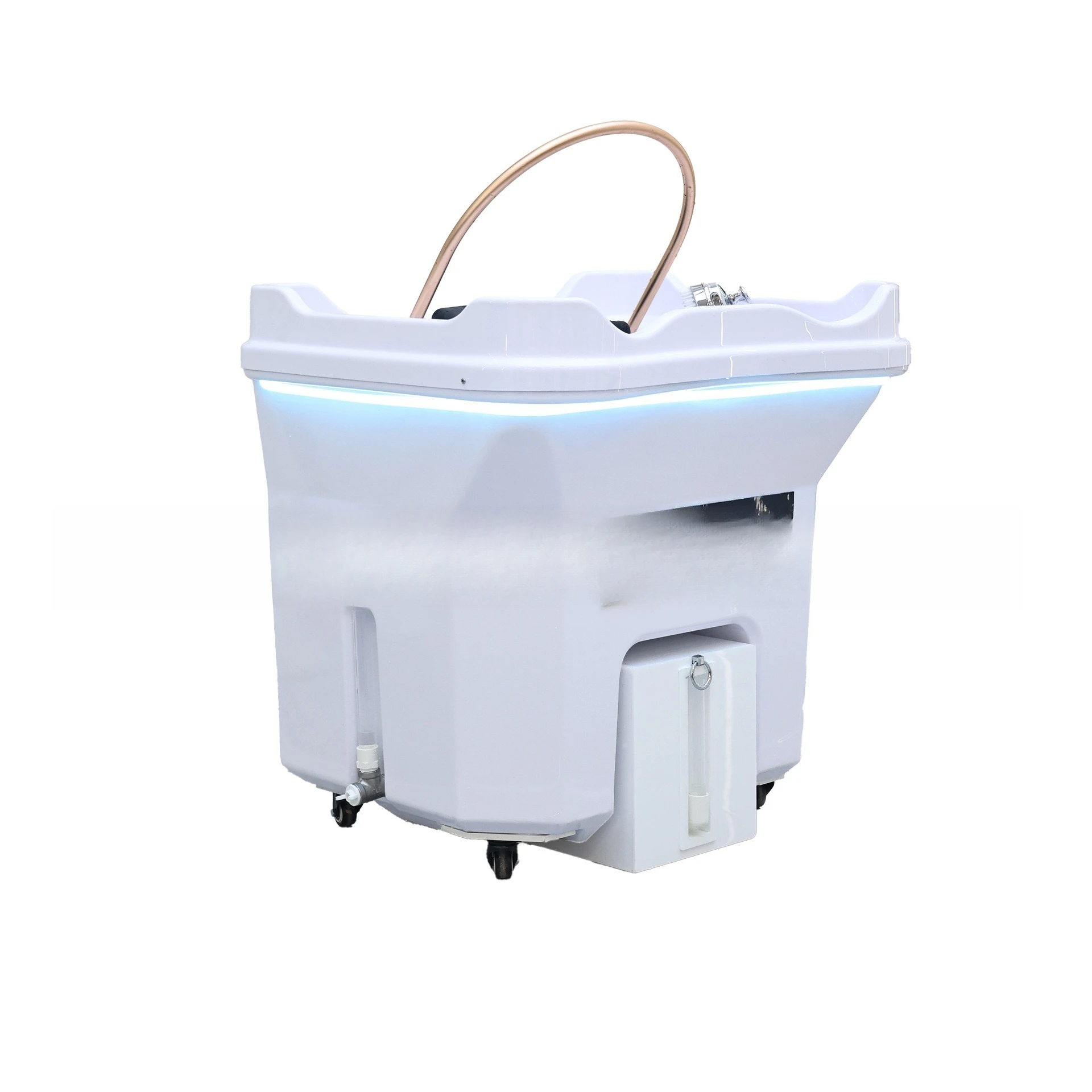 Removable head treatment water circulation fumigation constant temperature shampoo basin, beauty salon water-free shampoo basin