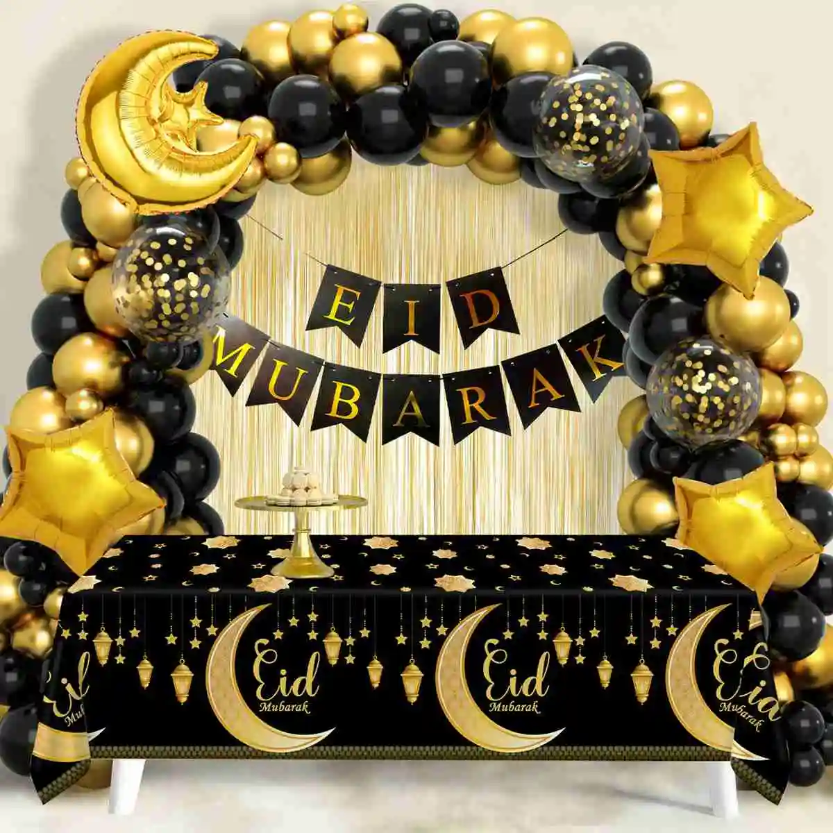 

Eid Mubarak Balloon Garland Arch Kit Ramadan Kareem Decoration For Home 2025 Ramadan Muslim Islamic Party Decor Background