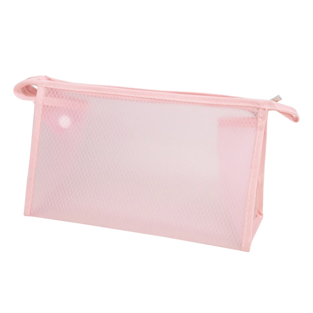ポータブルトイレタリーバッグ防水トラベルメイクアップポーチオーガナイザーピンクウォッシュバッグ軽量大容量収納