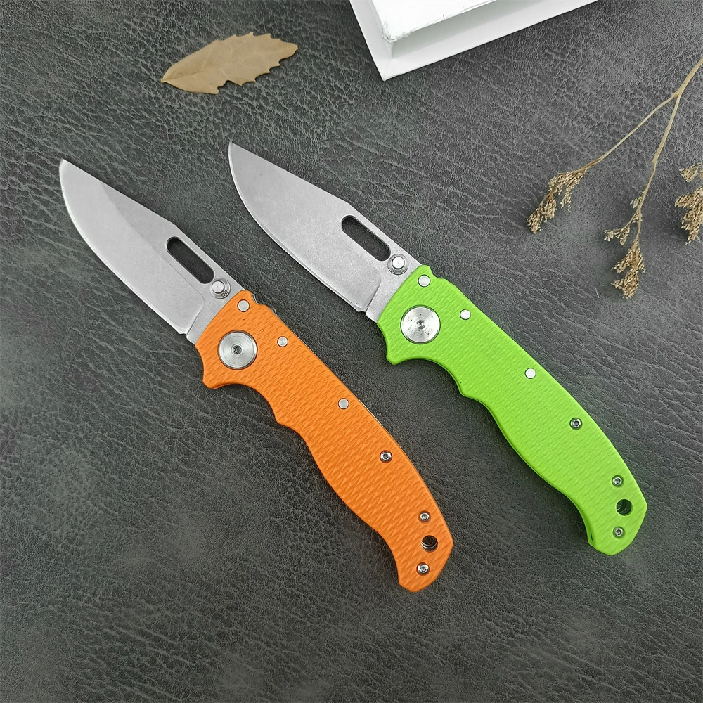 2 Colors Pocket Model AD20 Folding Knife D2 Blade Nylon Fibre Handle Outdoor Easy To Carry Knives Hunting Climbing Tool with Box