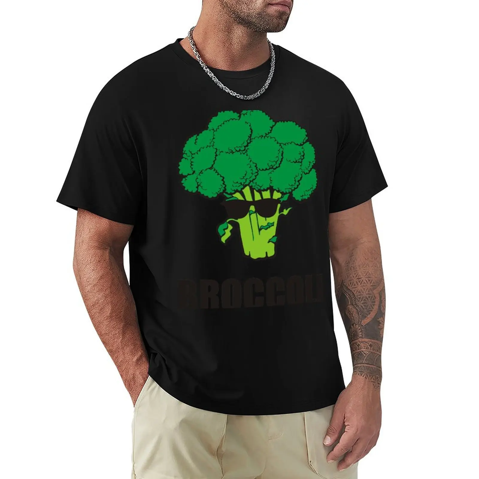 

Cool Broccoli T-Shirt oversizeds shirts graphic tee funnys cute tops clothing for men