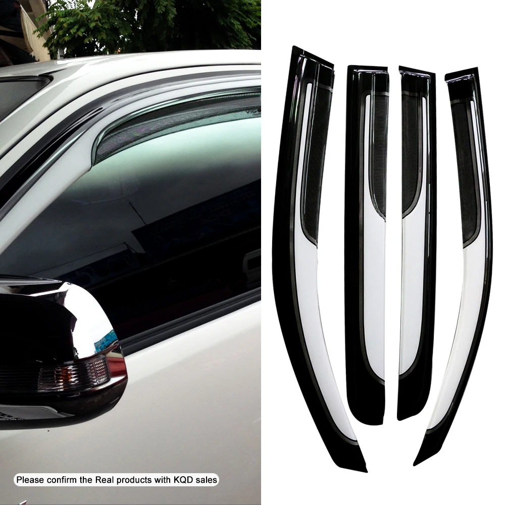 Factory Wholesale Custom Car Deflectors Rain Shield Wind Deflecteur Car Window Visor For Toyota Hilux Vigo