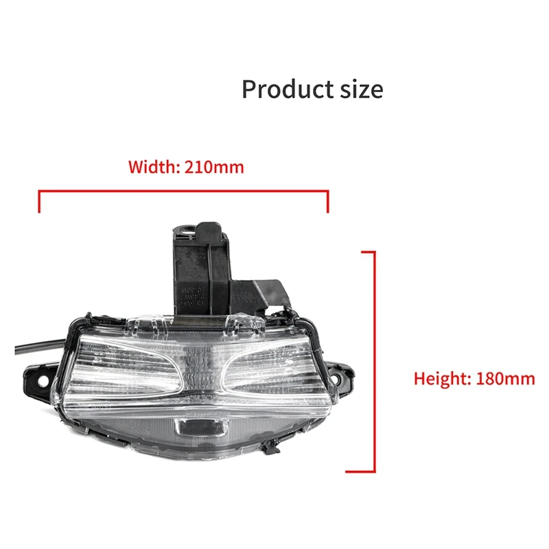 Motorcycle LED Taillight Brake Light Turn Signal Integrated For YAMAHA NVX155 AEROX155 AERON125 V1 Generation image 6