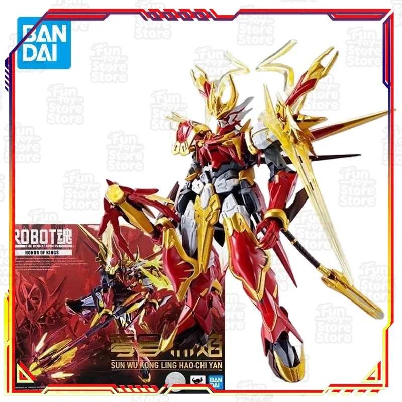 

Bandai Robot Spirits Honor OF Kings Sun Wu Kong Ling Hao Chi Yan Action Figure Official Anime Toy Collectible for Boys