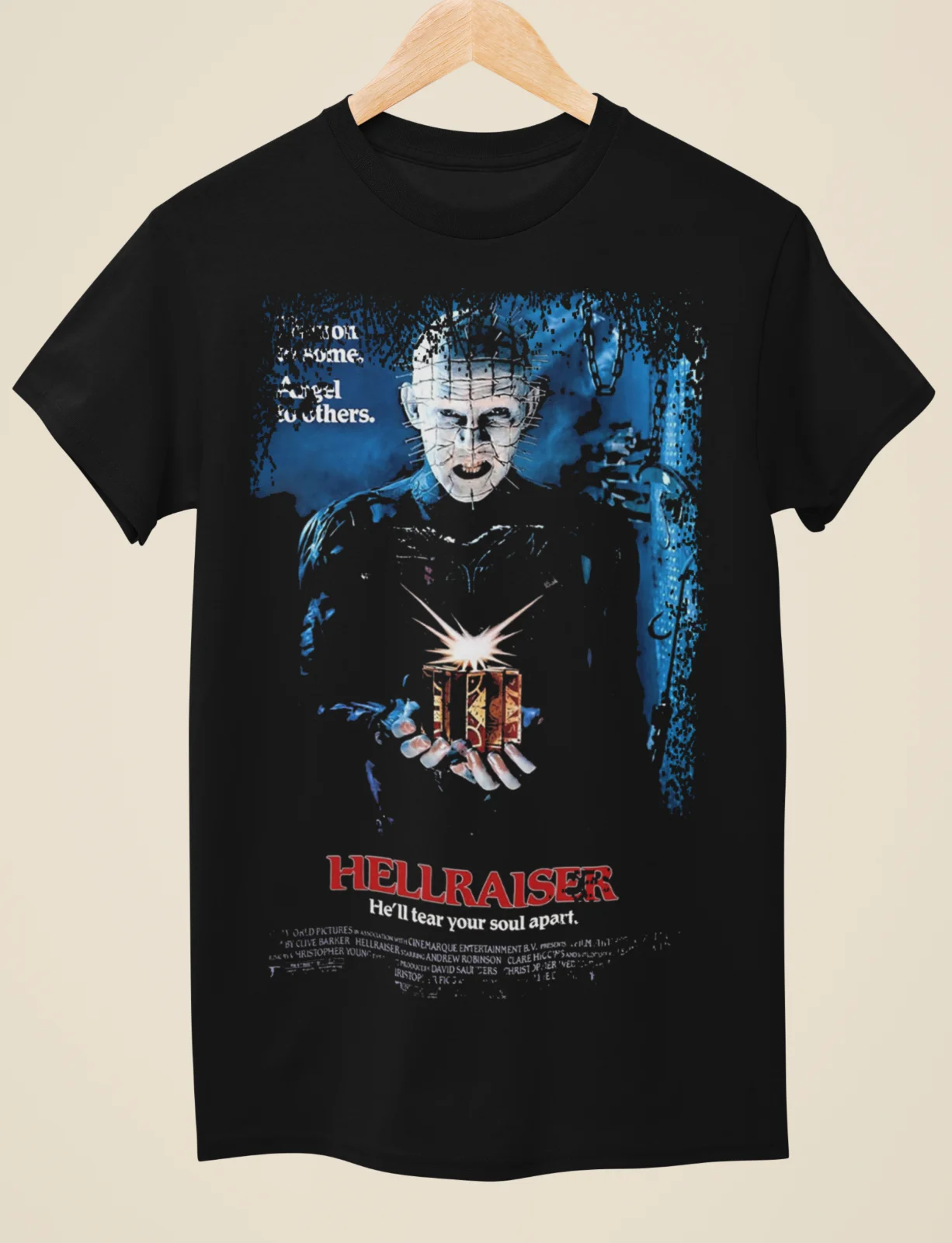 Hellraiser - Movie Poster Inspired Unisex Black T-Shirt