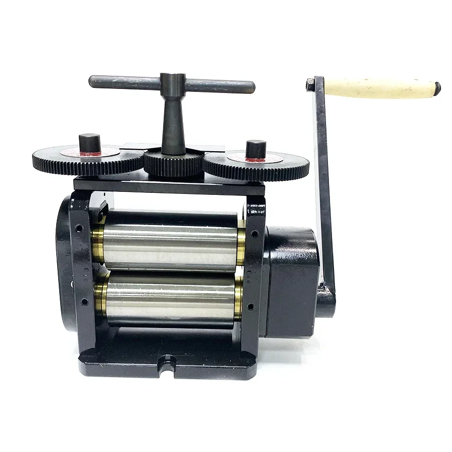 

130x65mm Jewelry Equipment Gold Flat Roller Gear Ratio 1:2.5 Mill Manual Combination Rolling Mill Machine Jewelry Rolling Mills