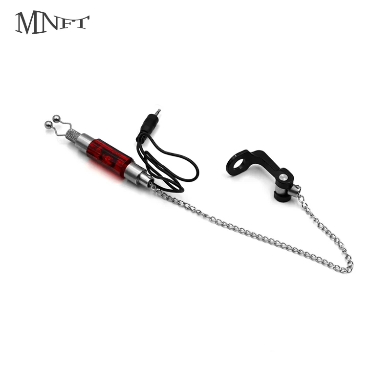 MNFT 1Pcs Iron Carp Fishing Bite Alarm Hanger Swinger LED Illuminated Indicator Durable Fish Tools Accessories fishing  Alarm