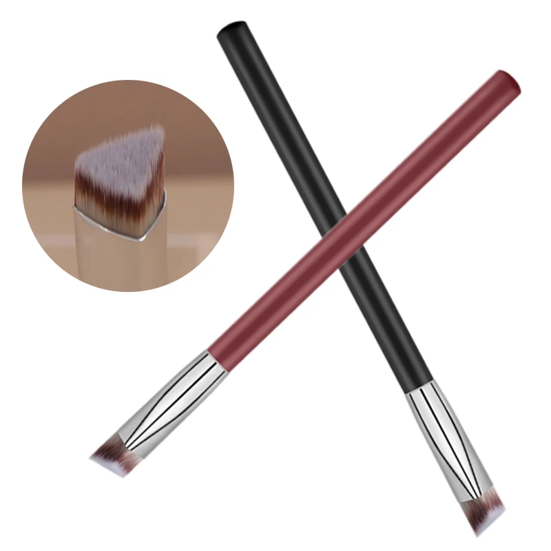 Schräger Dreieck-Concealer-Pinsel für dunkle Augenringe, Akne-Flecken, die weiches Haar verbergen, Foundation, Make-up-Pinsel, Make-up-Versorgung