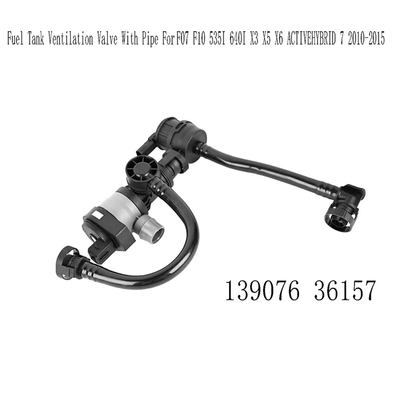 صمام تهوية خزان الوقود 139076 36157 مع أنبوب لسيارات BMW F07 F10 535I 640I X3 X5 X6 ACTIVEHYBRID 7 2010-2015 #6