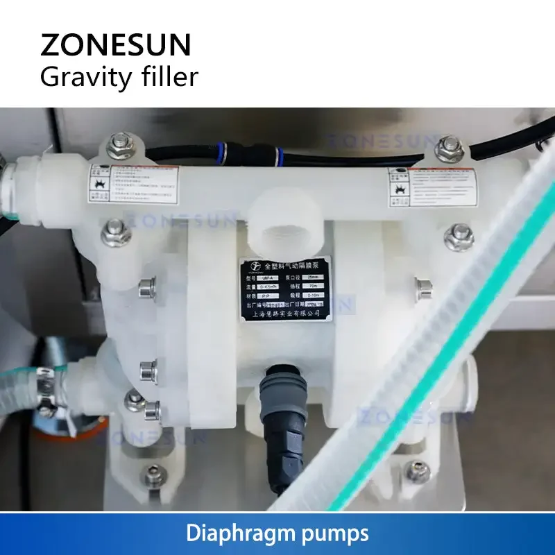 ZONESUN ZS-VTGZ100B Гравитационная машина для наполнения духов с функцией всасывания