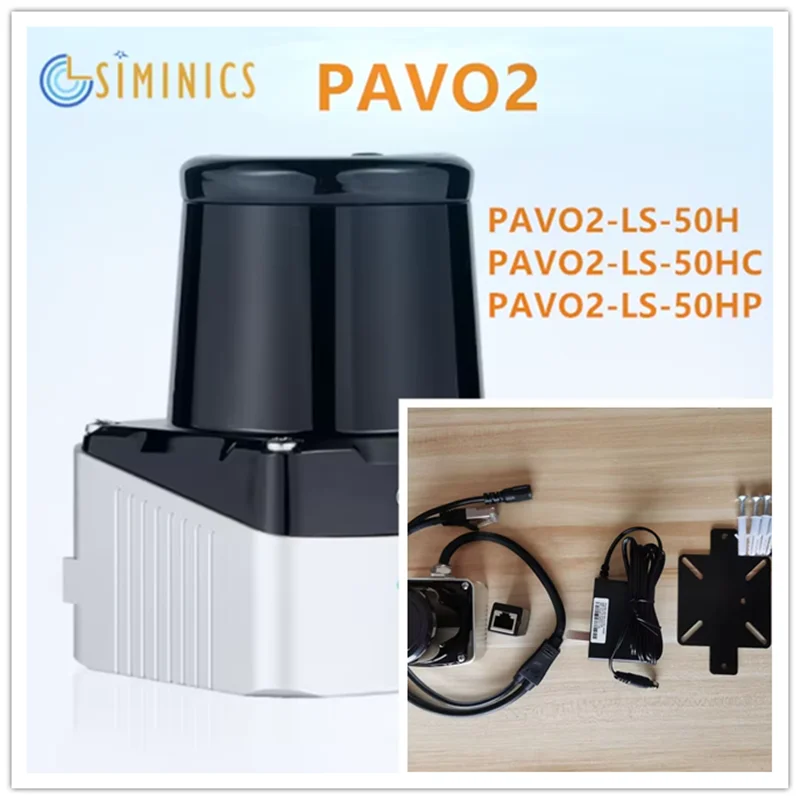 

Лазерный радарный датчик 50-100 Гц Siminics TOF 2D TOF 50 м PAVO2 LiDAR ROS, разработка робота для навигации и предотвращения препятствий