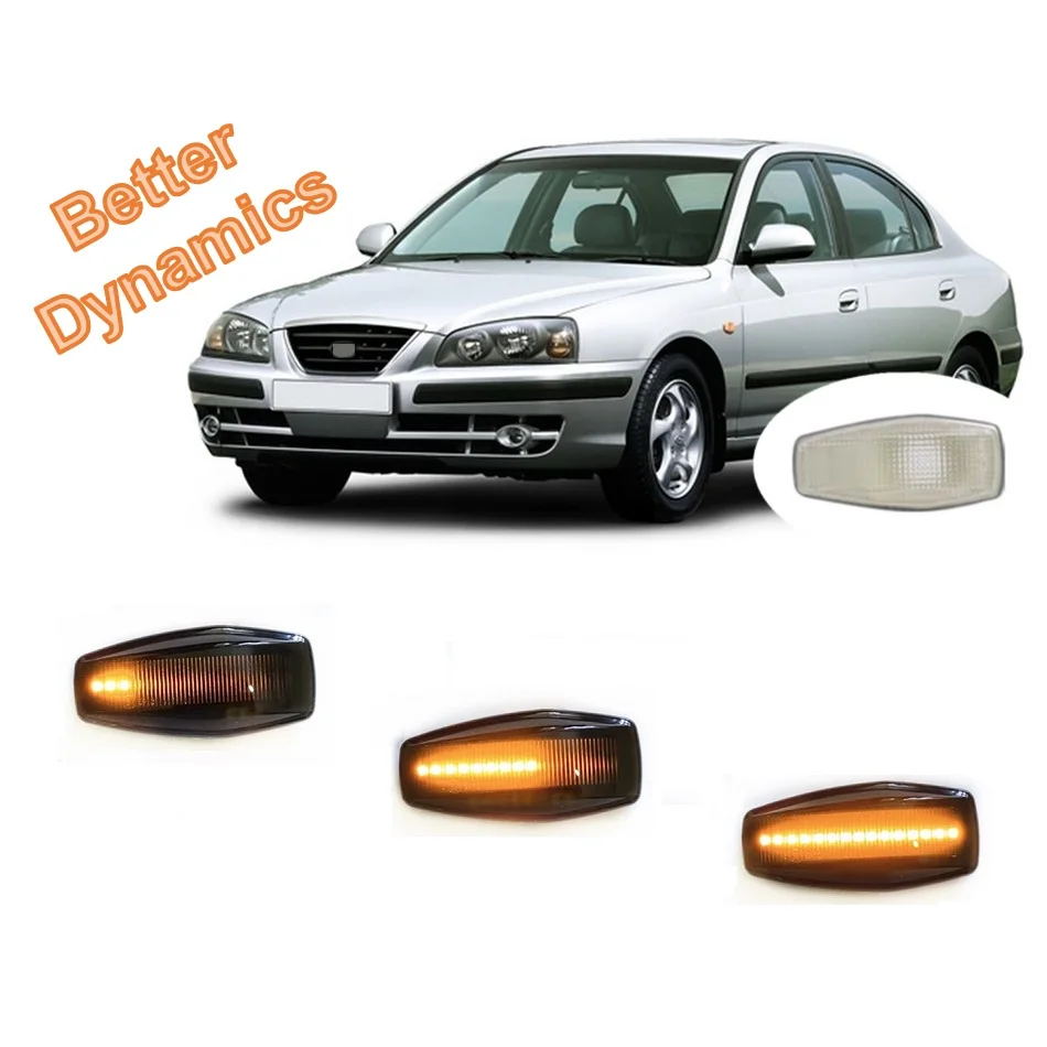 for Hyundai Elantra XD Avante 2000 2001 2002 2003 2004 2005 2006 Sequential Indicator Dynamic LED Side Marker Signal Light Lamp