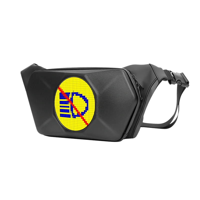 

Waterproof LED Shoulder Bag Unisex Hard Shell Motorcycle Bags Bicycle Cycling Motocross Pack Mobile Phone Control LED Fanny Bag