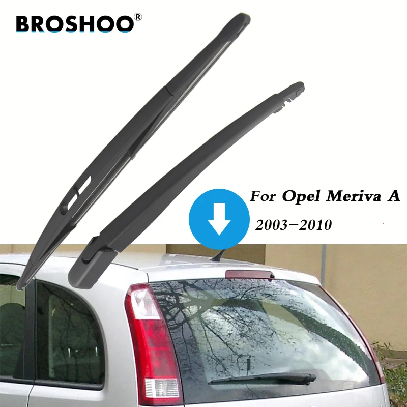 BROSHOO Car Rear Wiper Blades Back Windscreen Wiper Arm For Opel Meriva A Hatchback (2003-2010) 410mm,Windshield Auto Styling