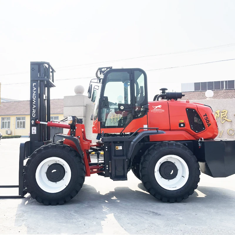 High Quality Made In China Industrial Material Transportation Integrated Off-Road Forklift 4000 KG All Terrain Customized Sale