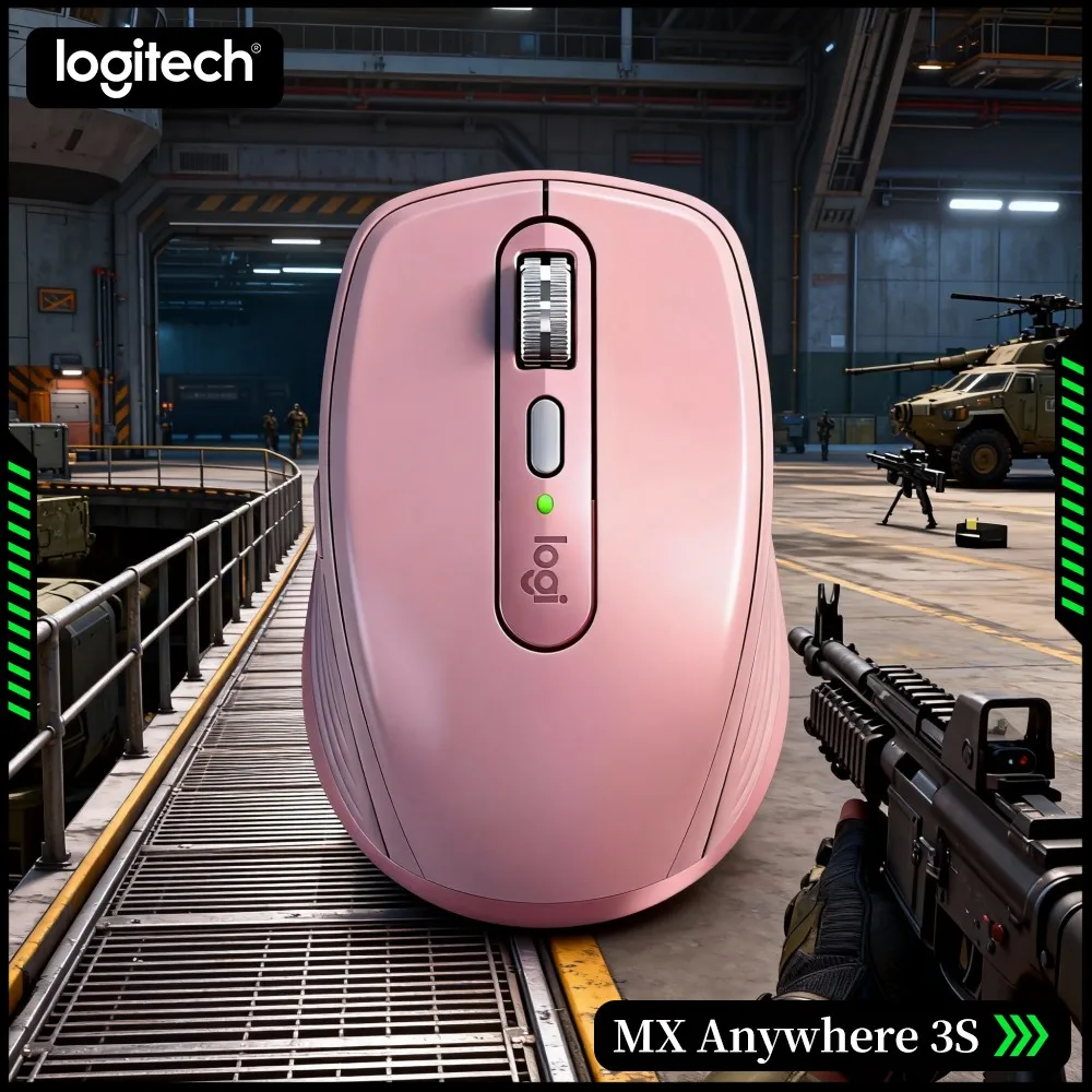 Portable MX Anywhere 3S - 8000 DPI Tracking, Compact Size, Silent Click, Perfect For Classroom & Mobile Study Setup