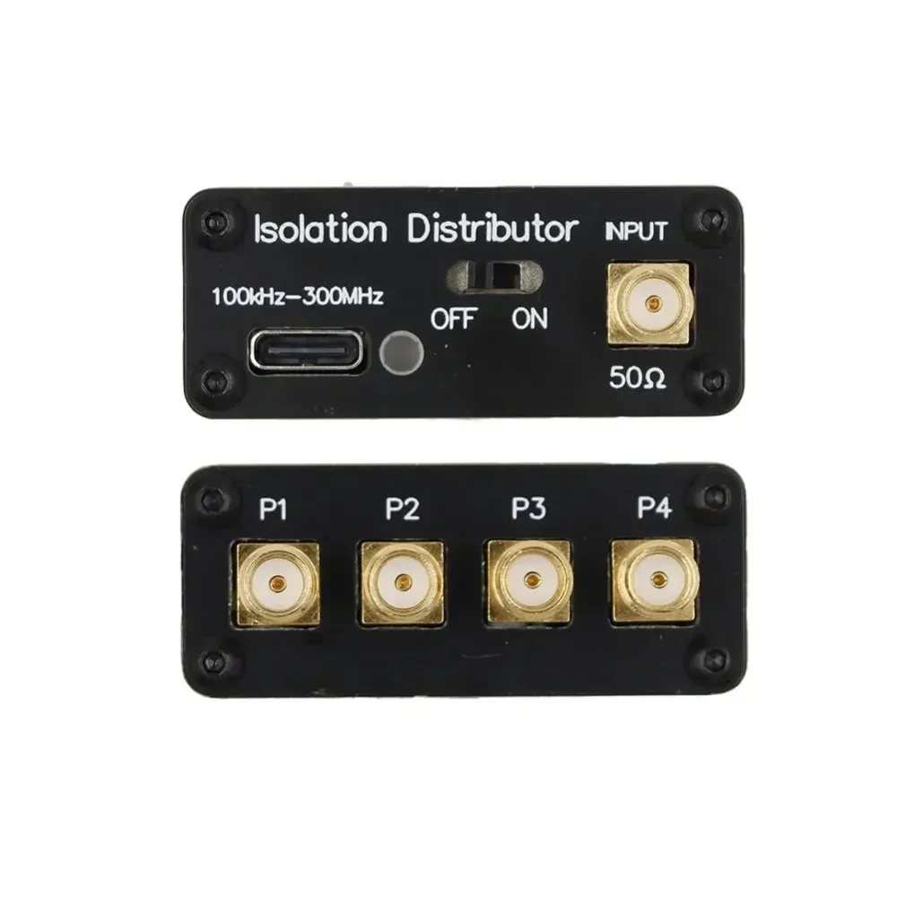 Isolation Distributor 100kHz To 300MHz Active RF Isolation Splitter SDR GPSDO Signal Source for RF Signal Radio Antenna