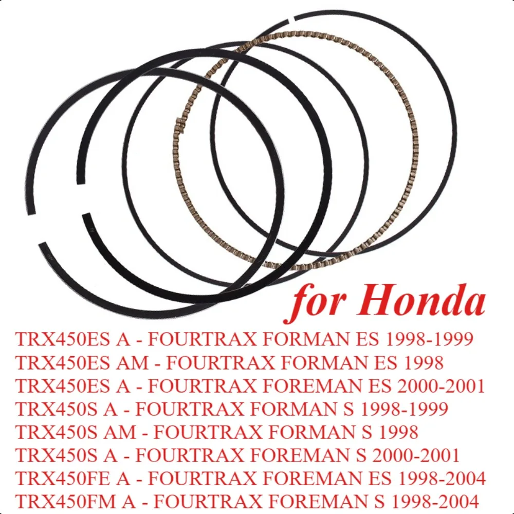 

90mm Motorcycle 2 Cylinder Engine Piston Rings Kit 13010-HN0-A01 for Honda TRX450ES A 1988-1999 TRX450ES TRX450FE A 1998-2004