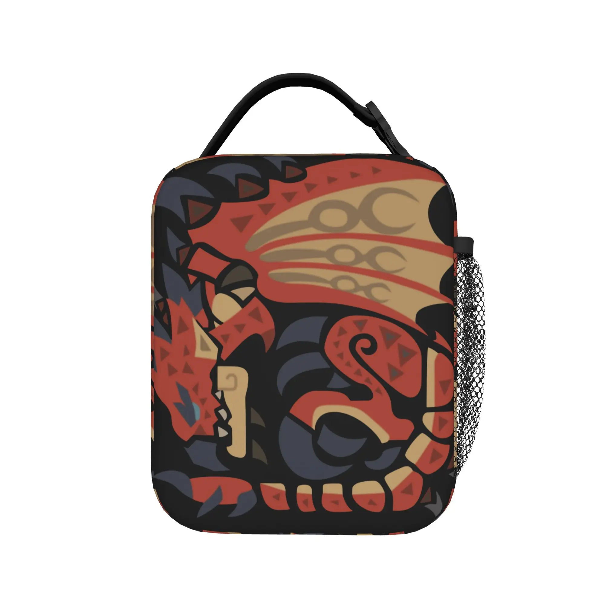 Rathalos Insulated Lunch Bags Cooler Bag Reusable,Meal Container Monster Hunter World MHW Game  Tote Lunch Box Girl Boy