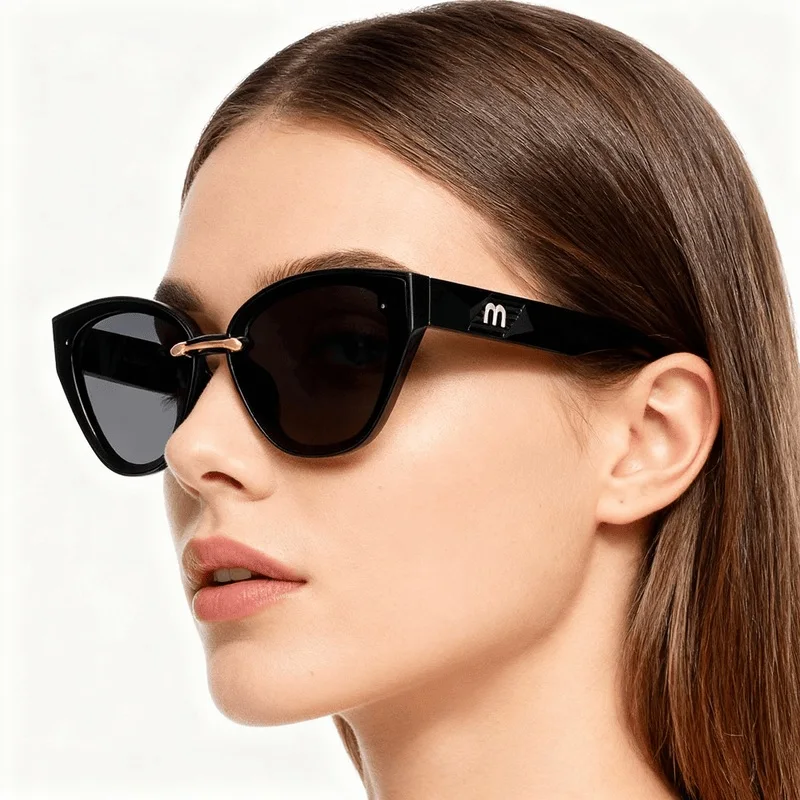 

Elegant Fashion Cat Eye Sunglasses For Women Classic Designer m Brand Female Sun Glasses UV400