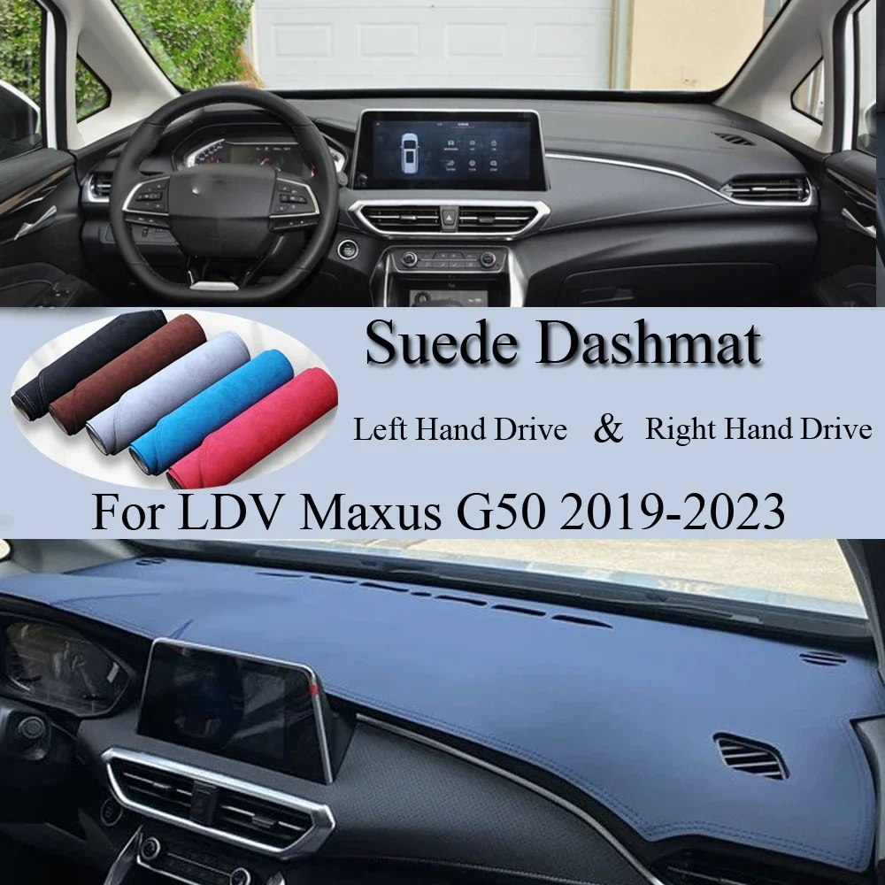 

Для LDV Maxus G50 2019 2020 2021 2022-2023 Замшевый кожаный коврик для приборной панели, защитный коврик для приборной панели, автомобильные аксессуары