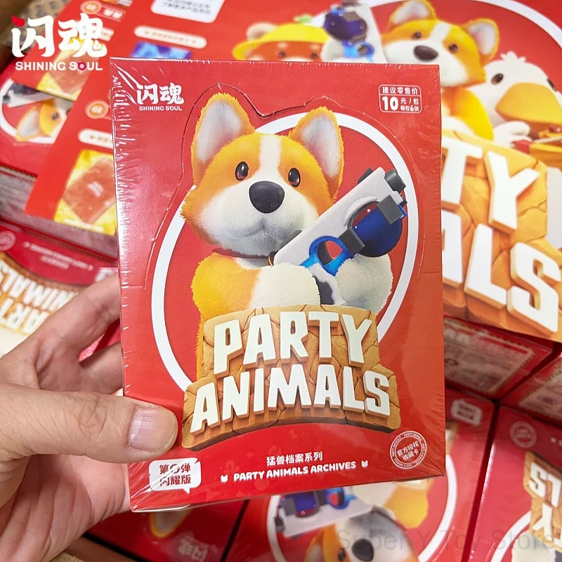 Shiningsoul Party Animals Collectible Cards Second Shining Edition Beast Files Series Game Skin Redemption Card Peripherals