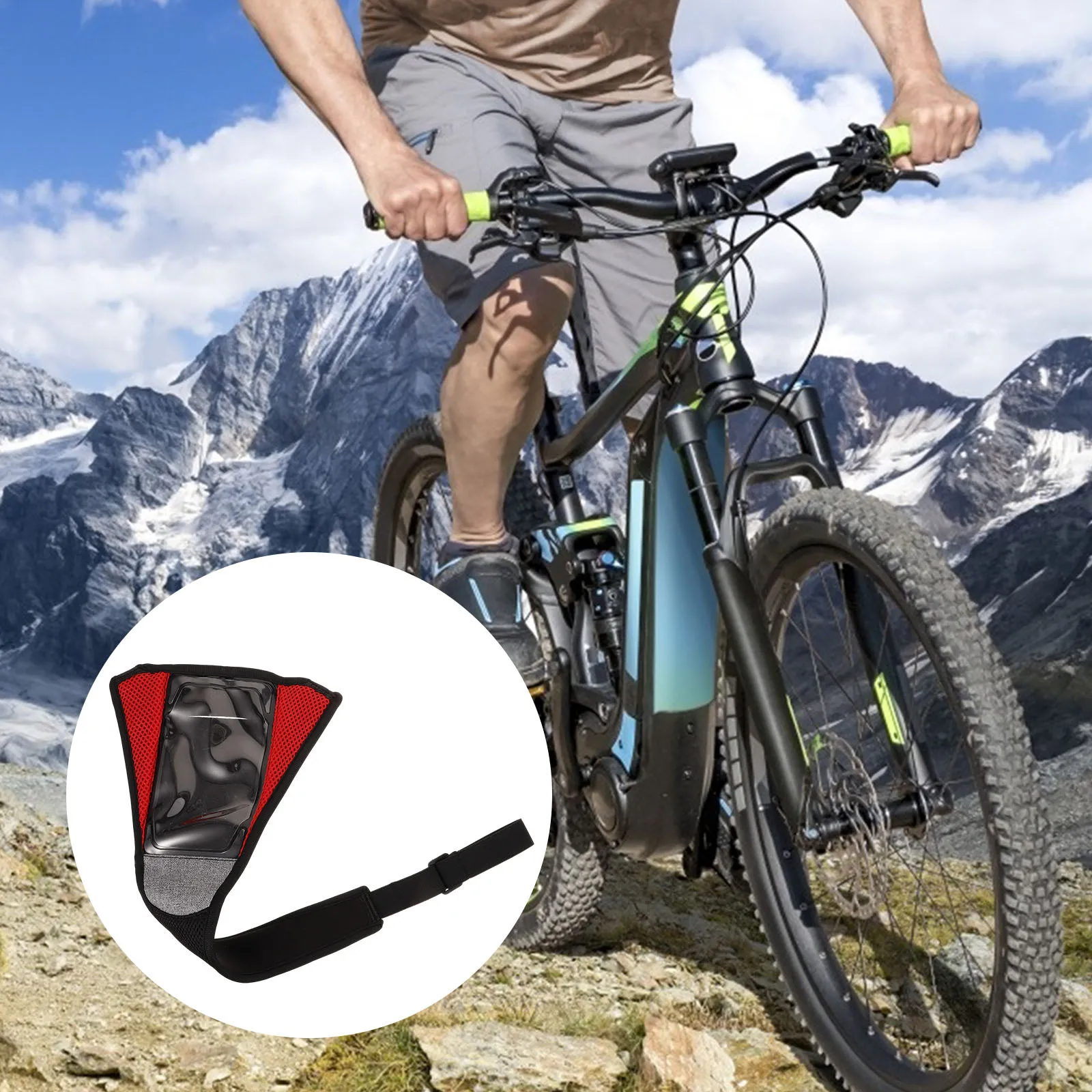 

Bike Sweat Net Accessories Phone Holder for Mountain Bikes Black Red Neoprene Bike Supplies Indoor Cycling Trainer