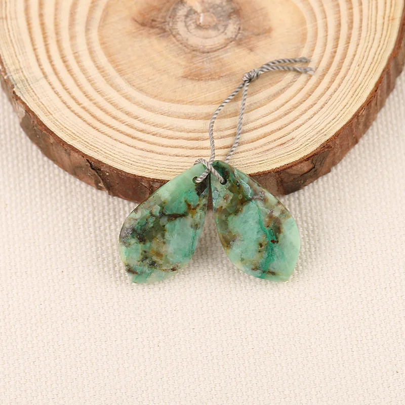 b-f-クリソコラ-イヤリング-ビーズ-ジュエリー作成用、手作り天然石ビーズ、ジュエリー作成用品用石