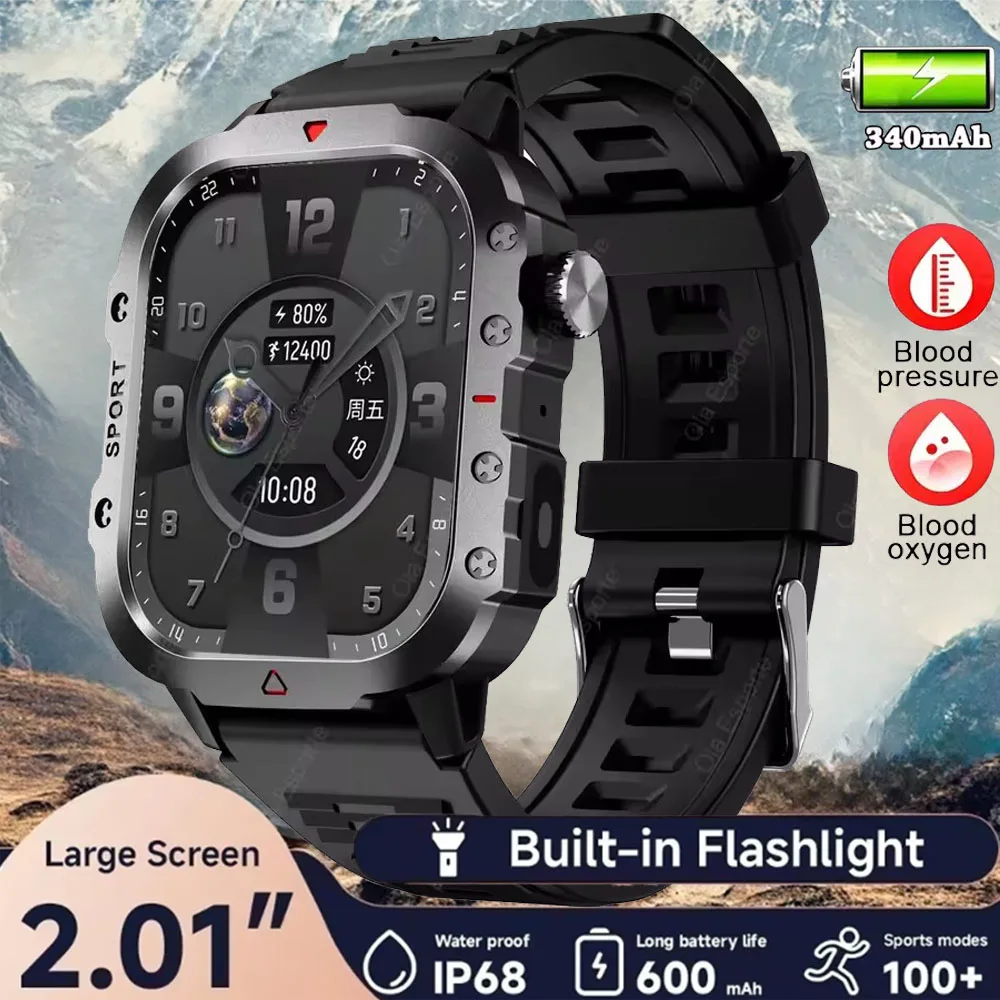 

Уличные военные умные часы для мужчин и женщин, Bluetooth говорящий GPS-трекер, умные часы со светодиодной подсветкой, спортивные часы для фитнеса, новинка 2023 года