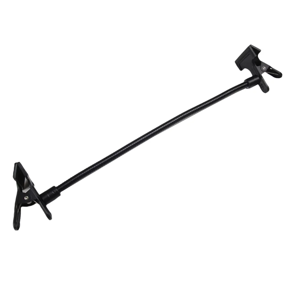 

Photo Folder Metal Clamp Swing Light Stand Clip with Gooseneck Black Background Long Arms