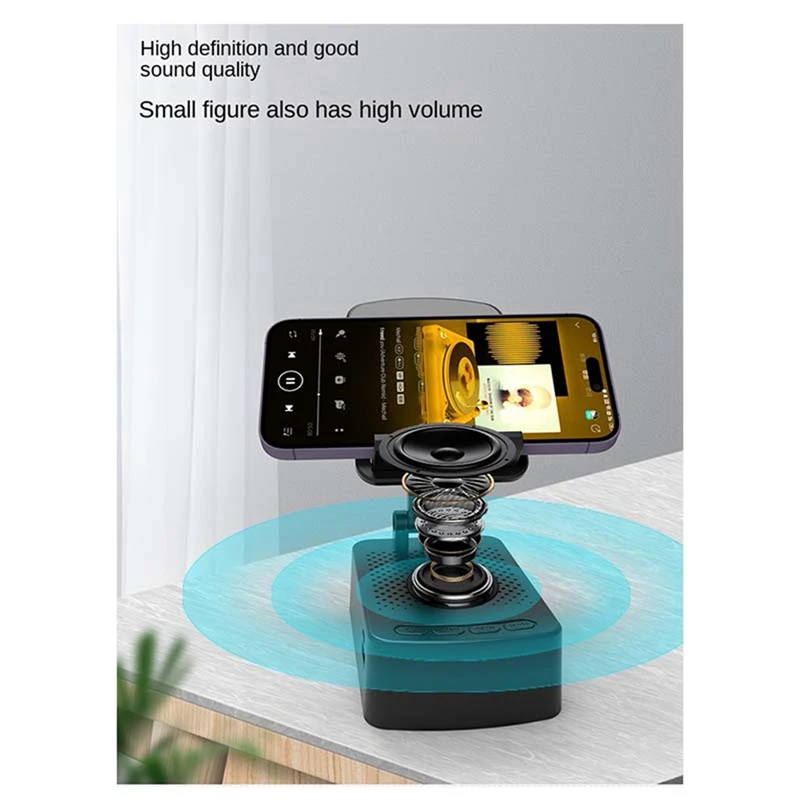 حامل هاتف بلوتوث المتكلم ، السرير ، عدم الانزلاق ، الشحن المحمولة ، حامل هاتف المحمول لمشاهدة الأعمال الدرامية ، دائم ، سهلة التركيب