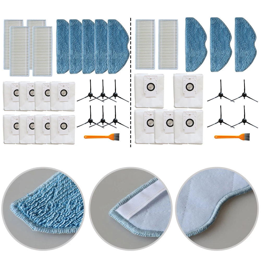 Filter Mop Cloth Dust Bag Side Brushes For EZVIZ RE4 Plus / RE5 Plus Vacuum Cleaner Household Appliance Accessories