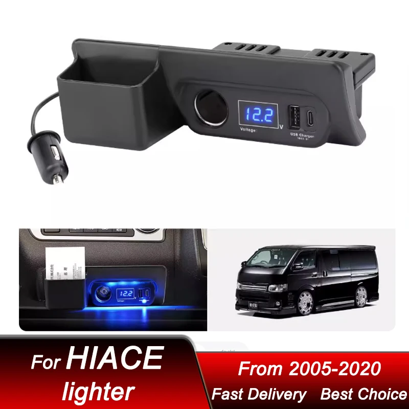 

lighter Suitable for Toyota HIACE Hiace200 Series Models 1-6 2005-2020 RHD Aftermarket Cigarette Lighter in Original Position