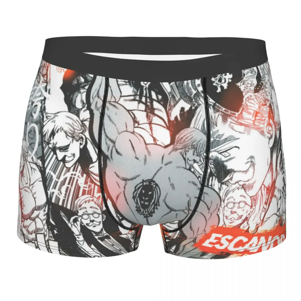 Nanatsu No Taizai Escanor Men Boxer Briefs Manga Cut Breathable Creative Underpants High Quality Print Shorts Gift Idea