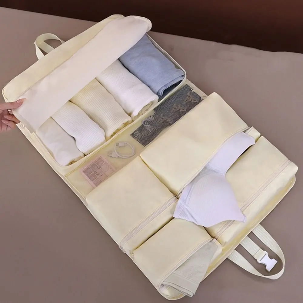 

Large Capacity 7 In 1 Travel Storage Bag Dustproof Foldable Luggage Storage Bag with Separated Cloth Pockets Space Saving