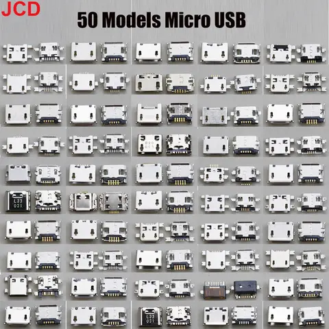 50 Models 5Pin Micro USB Jack Socket Charging Port Connector For Nokia Lenovo Samsung Huawei HTC Tablet PC Etc mobile tablet GPS