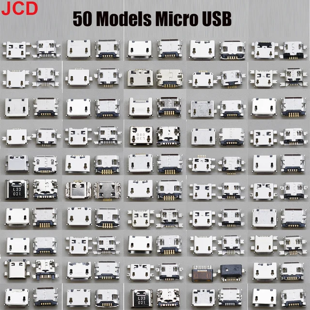 50 modeli 5-pinowe gniazdo Micro USB Złącze portu ładowania dla Nokia Lenovo Samsung Huawei HTC Tablet PC itp. tablet mobilny GPS