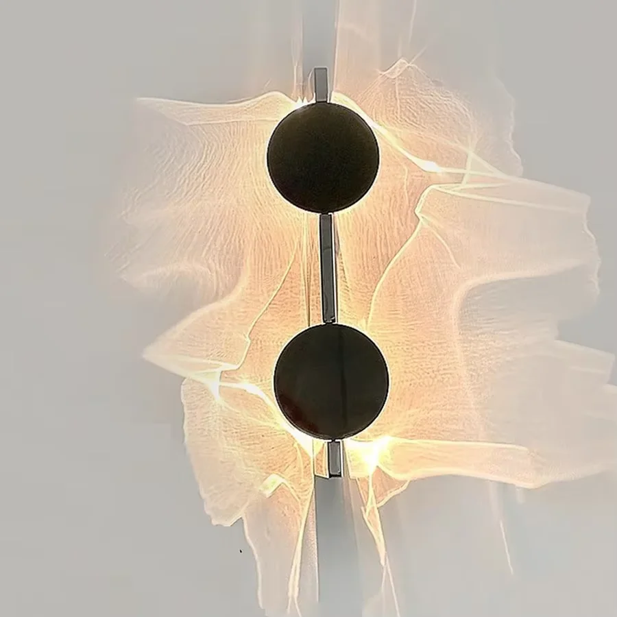 Picture 7: Creative Wave LED Wall Lamp, Modern Art Decor Wall Sconce, Ambient Light for Bedroom Bedside Corridor Porch