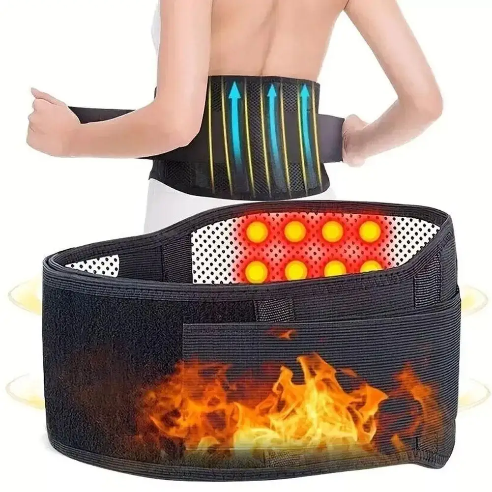Self-heating Adjustable Magnetic Therapy Lumbar Waist Support Belt  Gym Waist Massage Belt Alleviate Pain Care Belt