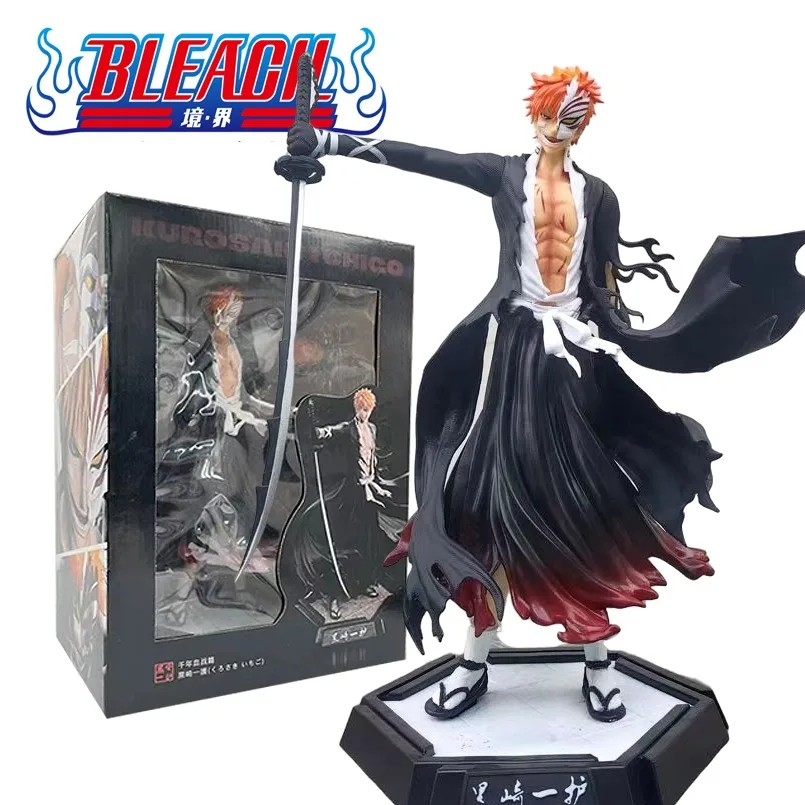 31cm BLEACH Kurosaki Ichigo Action Figure #991 Kurosaki Ichigo Anime Figure PVC GK Statue Figurine Collectible Model Doll Toy