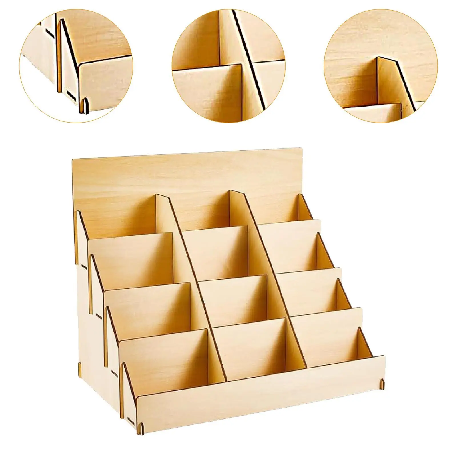 Greeting Card Display Stand 4 Tier Sports Cards Stand for Sticker Retail