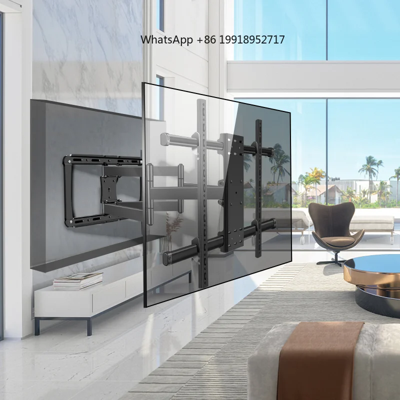 6-Arms TV Wall Mount Bracket Full Motion Tilt for 55-100 Inch TVs Suitable for 86/95/98 Inch Screen Dy885 - Home Entertainment