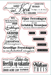 Dutch script Transparent Silicone Rubber Stamp Sheet Cling, Word, DIY Scrapbooking, Cute Pattern Photo Album Netherland