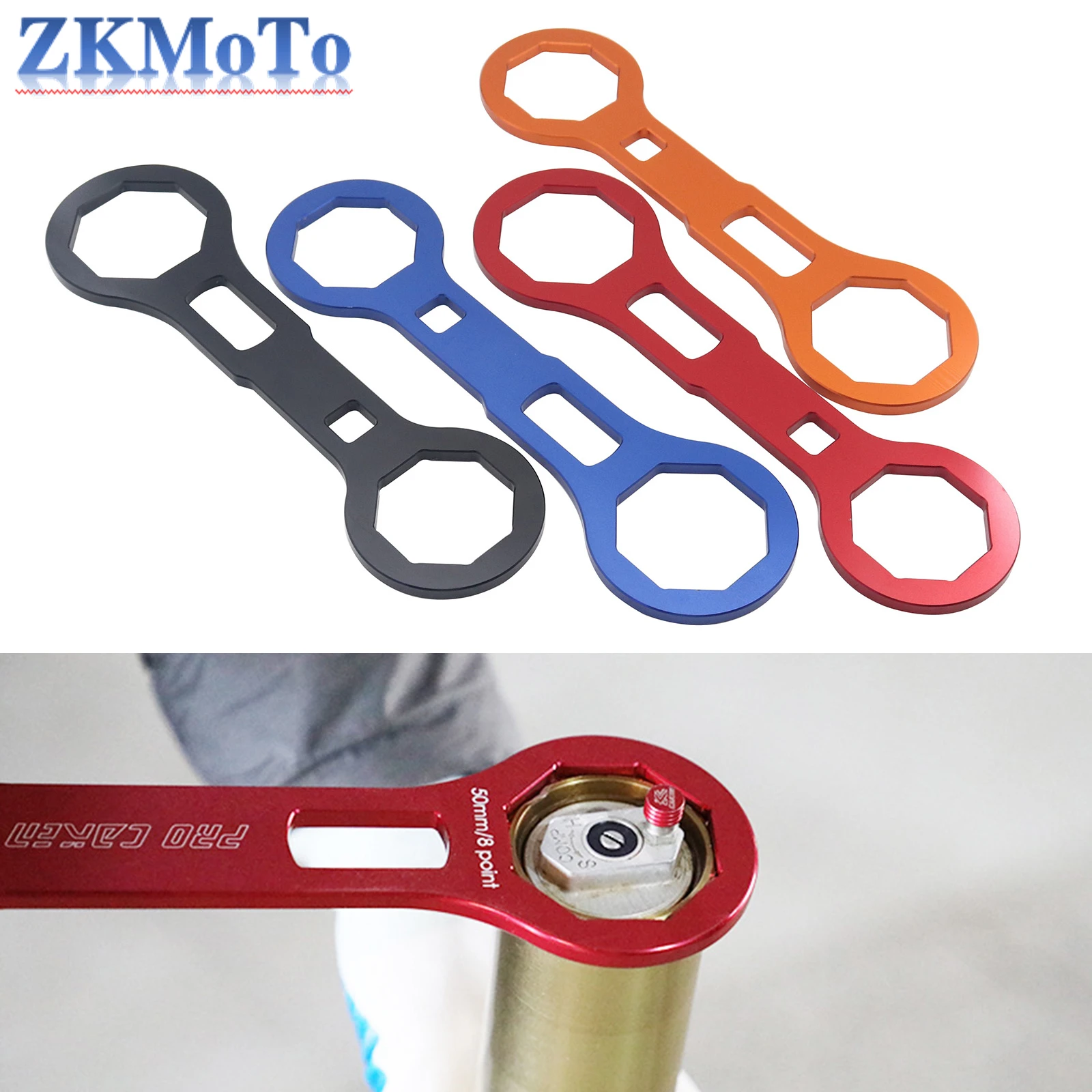 Motorcycle 46mm-50mm Shock Absorber Adjustment Wrench For KTM HUSQVARNA HONDA KAWASAKI SUZUKI YAMAHA Dirt Bike Universal