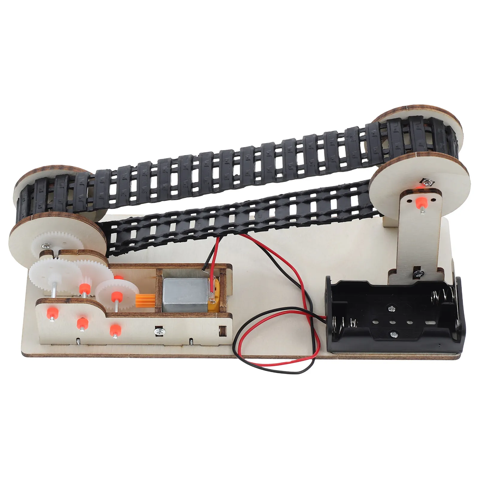 1Set Electric Conveyor Belt DIY Engineering Experiment Assemble Science Learning Teaching Props Kids Creativity Skills