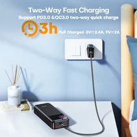 Tuodes-Batterie Externe Portable, 20000mAh, PD20W, Grande Capacité, 22.5W, Charge Rapide, Chargeur pour iPhone, Samsung, Xiaomi 5