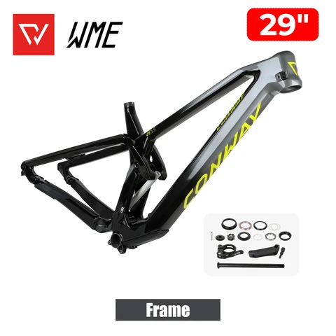 Велосипедная рама CONWAY WME 27.5/29ER с мягкой подвеской, 4 рычага, Boost 148x12 мм, карбоновая, для горных велосипедов, трейлов, MTB, DH, XC, AM.
