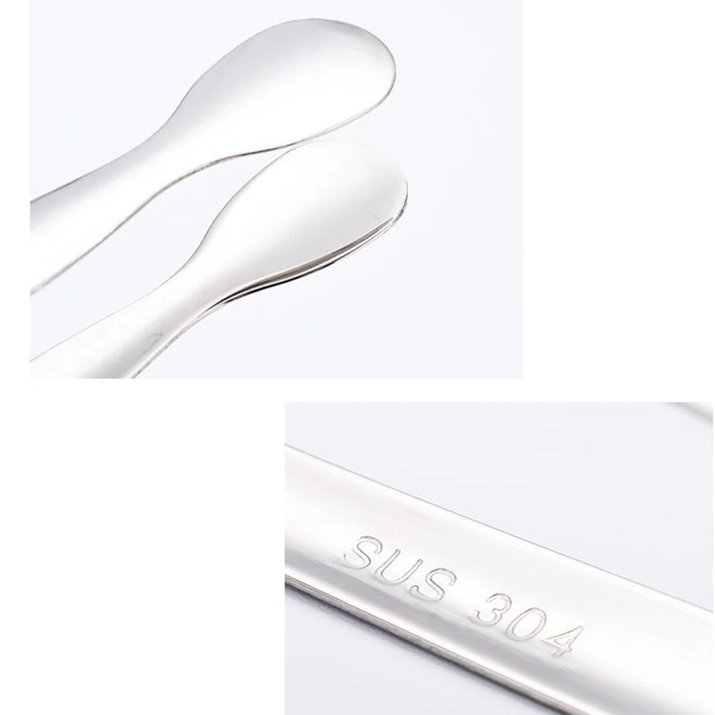 

6Pcs Stainless Steel Ice Tongs Sugar Clip for Home Party Bar Camping Use Anti-Shedding Practical Cubic Tong 410 Pattern