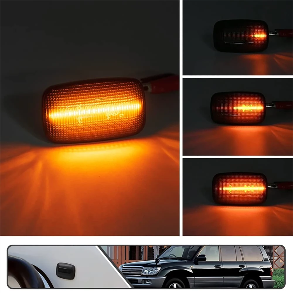 LED Fender Side Marker Light for Toyota Land Cruiser 100/70/80 Series For Lexus LX470 Land Cruiser Prado 90 Series FJ Cruiser