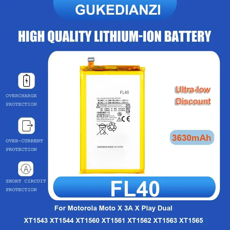 

Battery For Motorola Moto X 3A Play Dual XT1543 XT1544 XT1560 XT1561 XT1562 XT1563 XT1565 G5 Plus XT1684 XT1685 XT1687 XT1681 Z